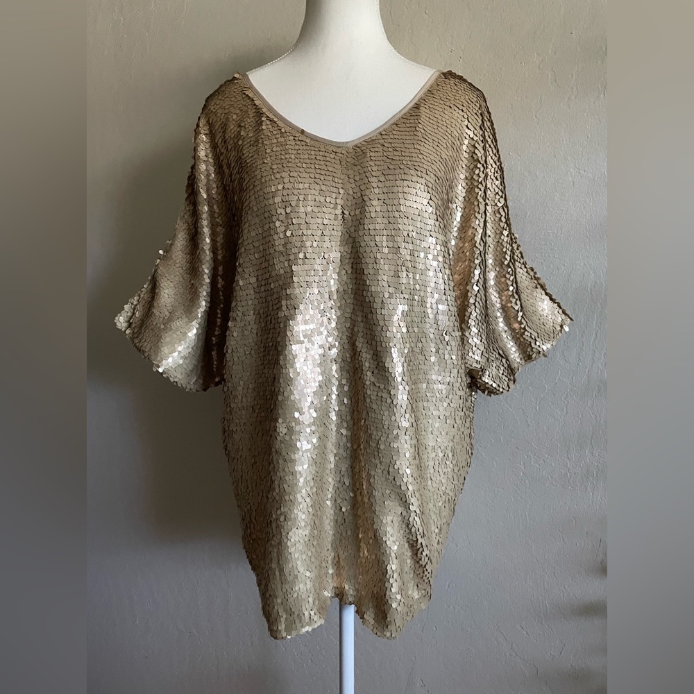 Rachel Zoe sequins top